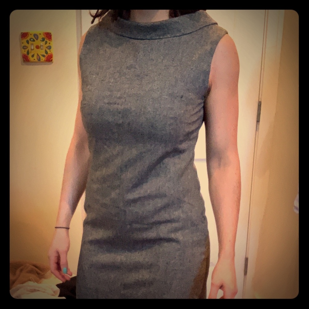 Banana Republic sleek, wool work dress